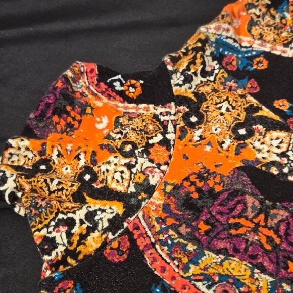 Free People Open-Back Dress With Tie Sleeves Size Medium 90s Y2K vibes Festival - Picture 5 of 8